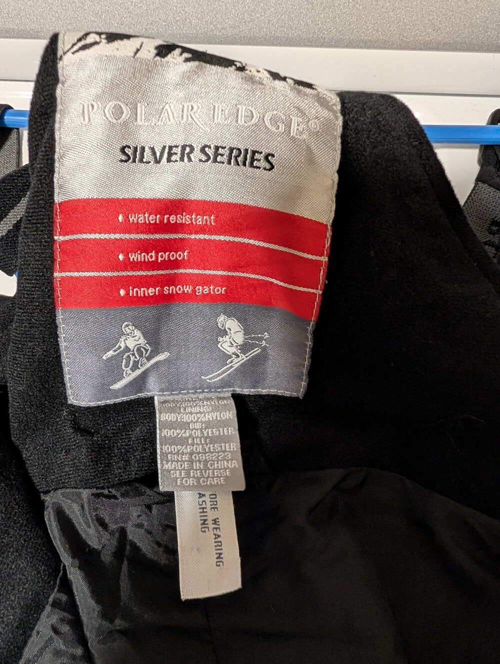 Polar Edge Silver Series Kids Black Snow Snow Bibs- Youth Small